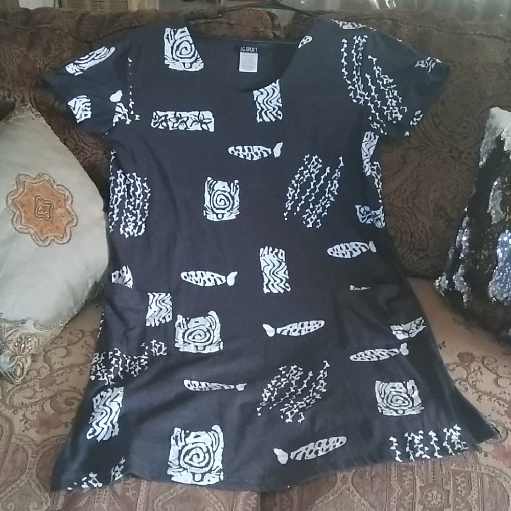 I.G. Sport Charcoal Grey Summer Dress L